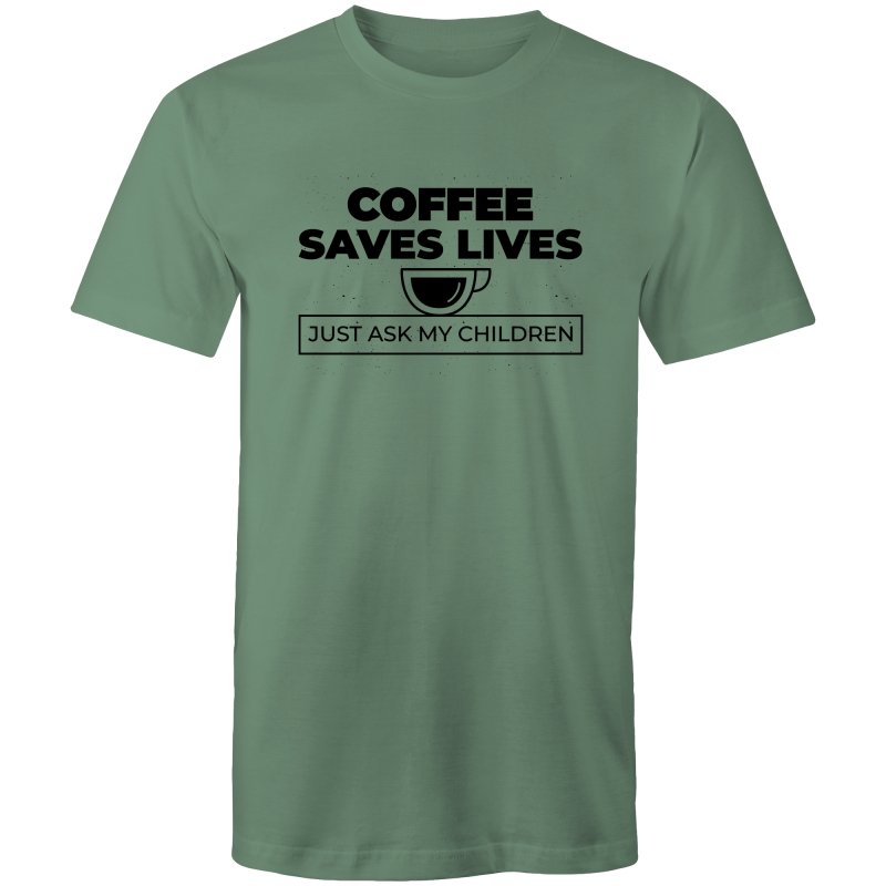 Men's Coffee Saves Lives T-shirt
