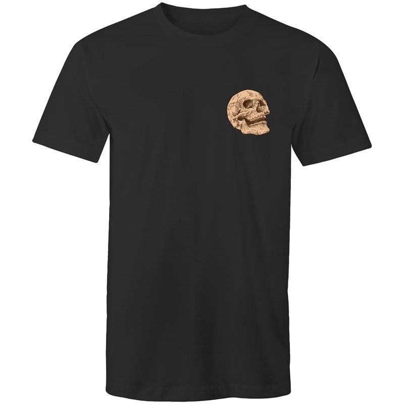Men's Hipster Skull Pocket T-shirt