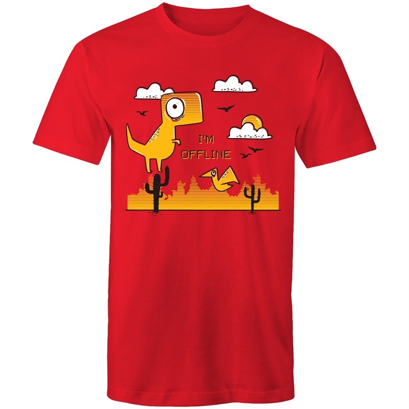 Men's I'm Offline Dinosaur T-shirt