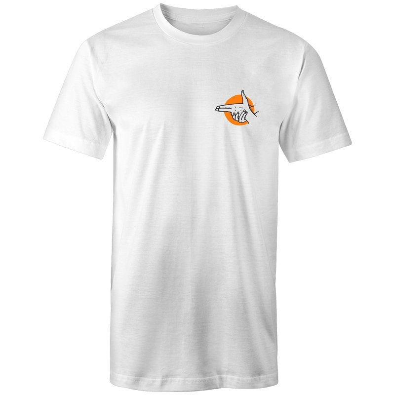 Men's Cool Long Styled Hand Gun Pocket T-shirt