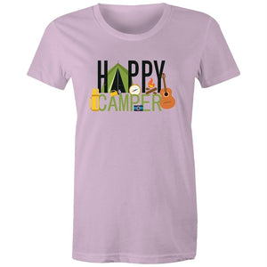 Women's Happy Camper Camping T-shirt