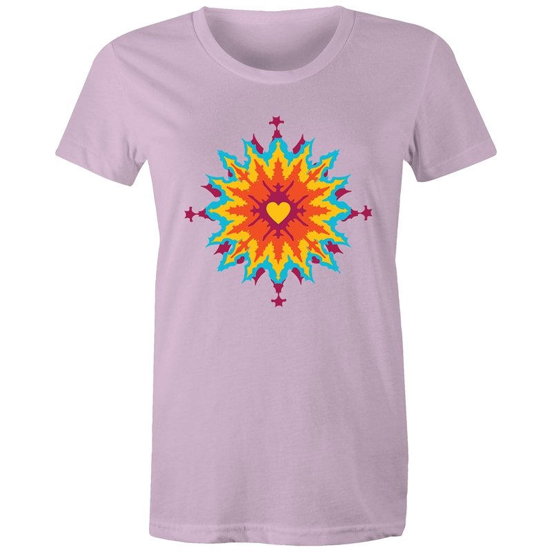 Women's Abstract Heart T-shirt