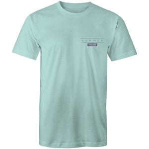 Men's Summer T-shirt With Back Flamingo Print