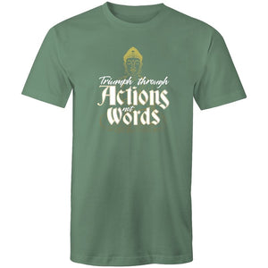 Men's Triumph Through Actions Not Words T-shirt