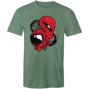 Men's Red Alien Space T-shirt