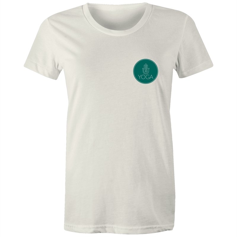 Women's Yoga Logo Pocket Print T-shirt