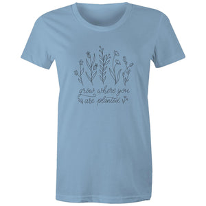 Women's Grow Where You Are Planted T-shirt