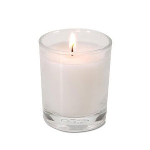 White Wax Votive Candle | Clear Glass Holder | 10-Pack | Wedding Event Centrepiece Decoration