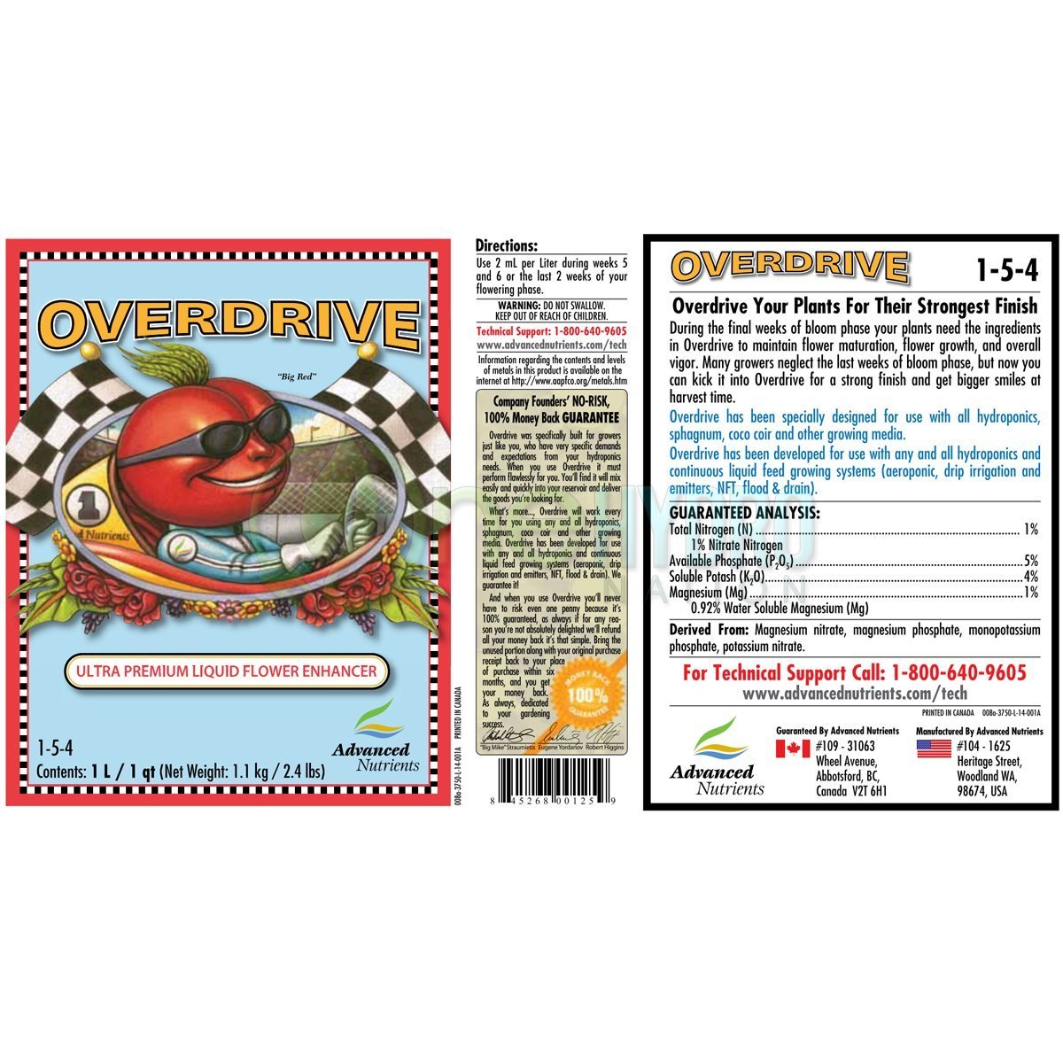 Advanced Nutrients Overdrive - 1L