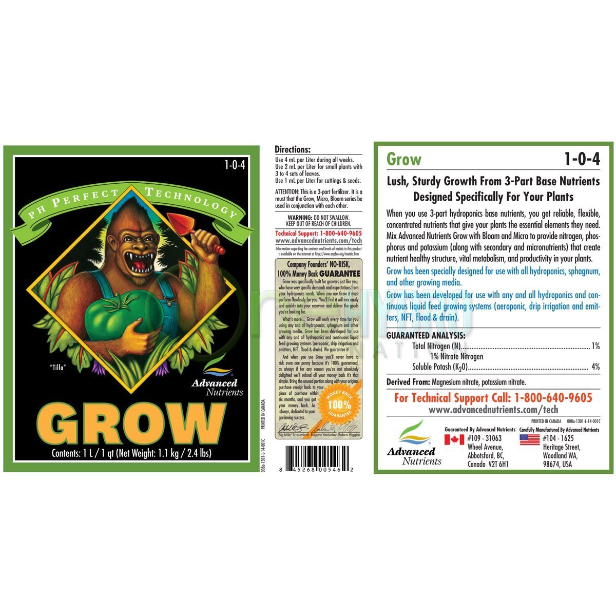 Advanced Nutrients pH Perfect 1L Set - Grow + Micro + Bloom