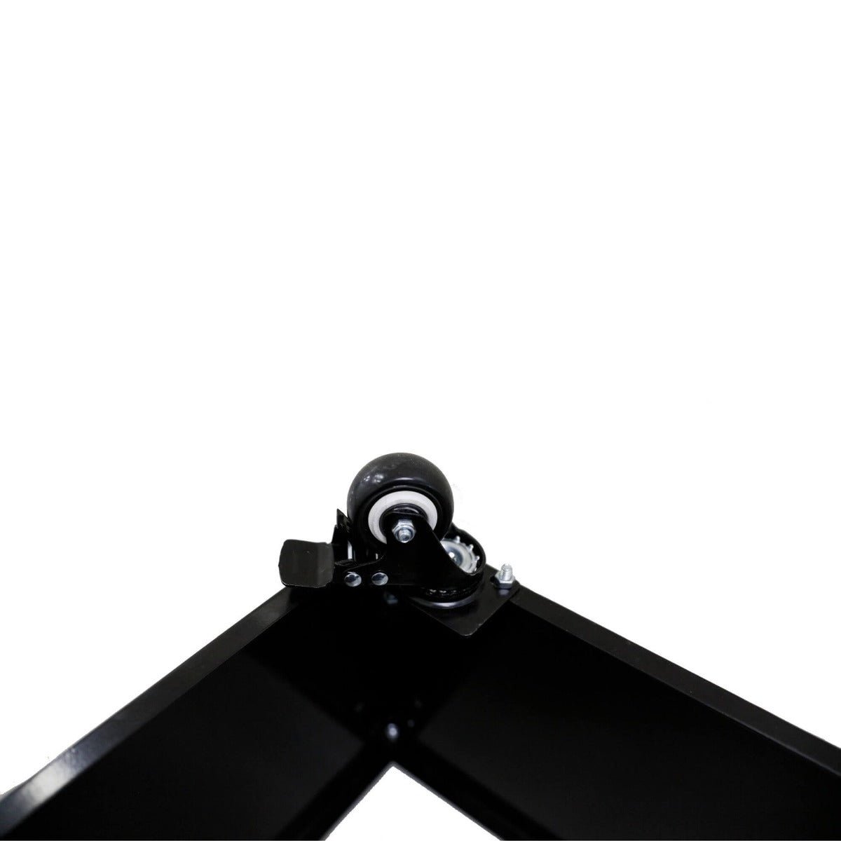 Black Metal Garden Bed On Wheels - 110X35X33cm