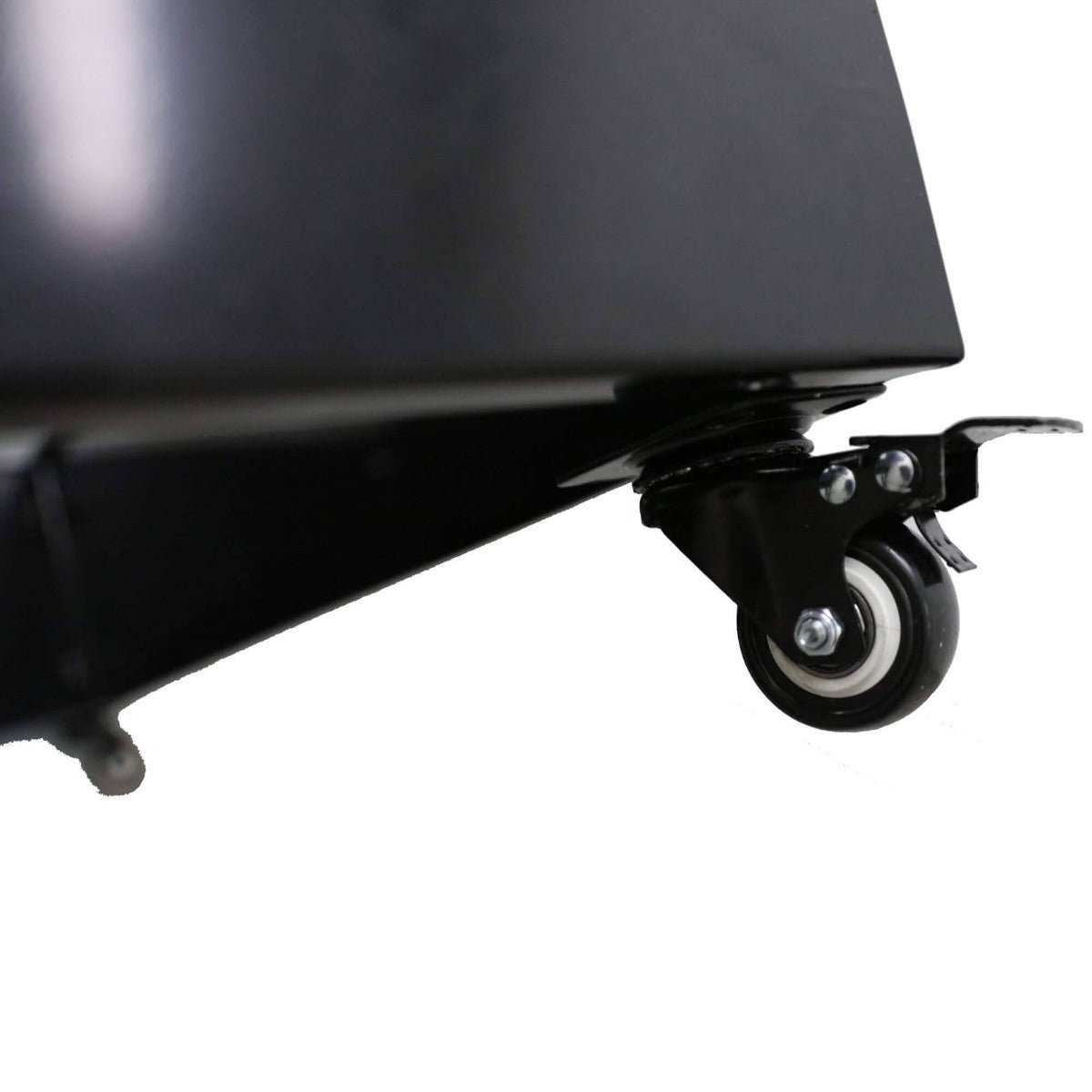 Black Metal Garden Bed On Wheels - 110X35X33cm